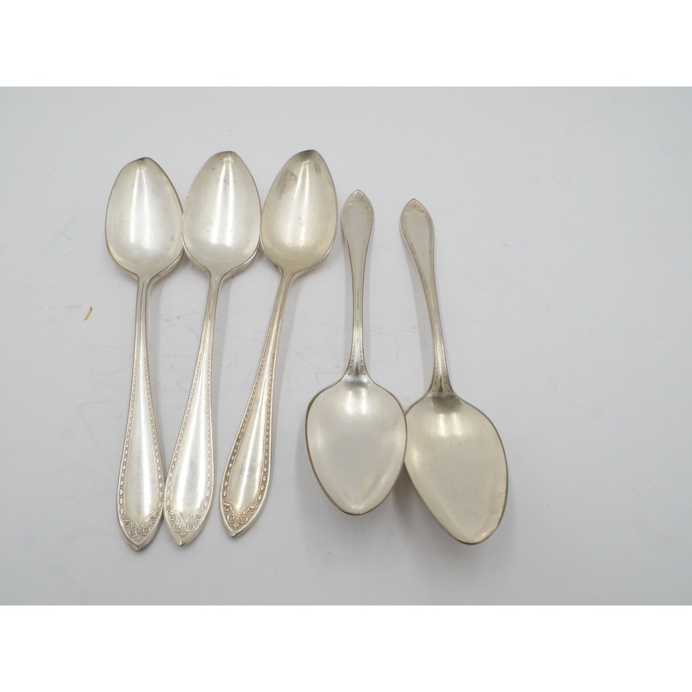 5 Community Silver Silverplate Sheraton Pattern Tablespoons